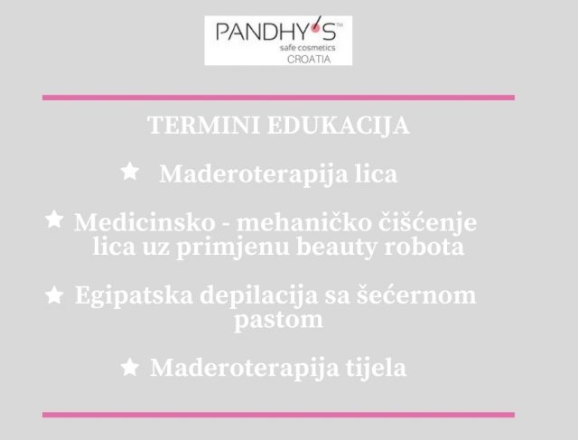 edukacija, depilacija, maderoterapija, čišćenje lica