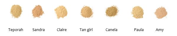 nijanse mineralnog pudera, mineralni puder